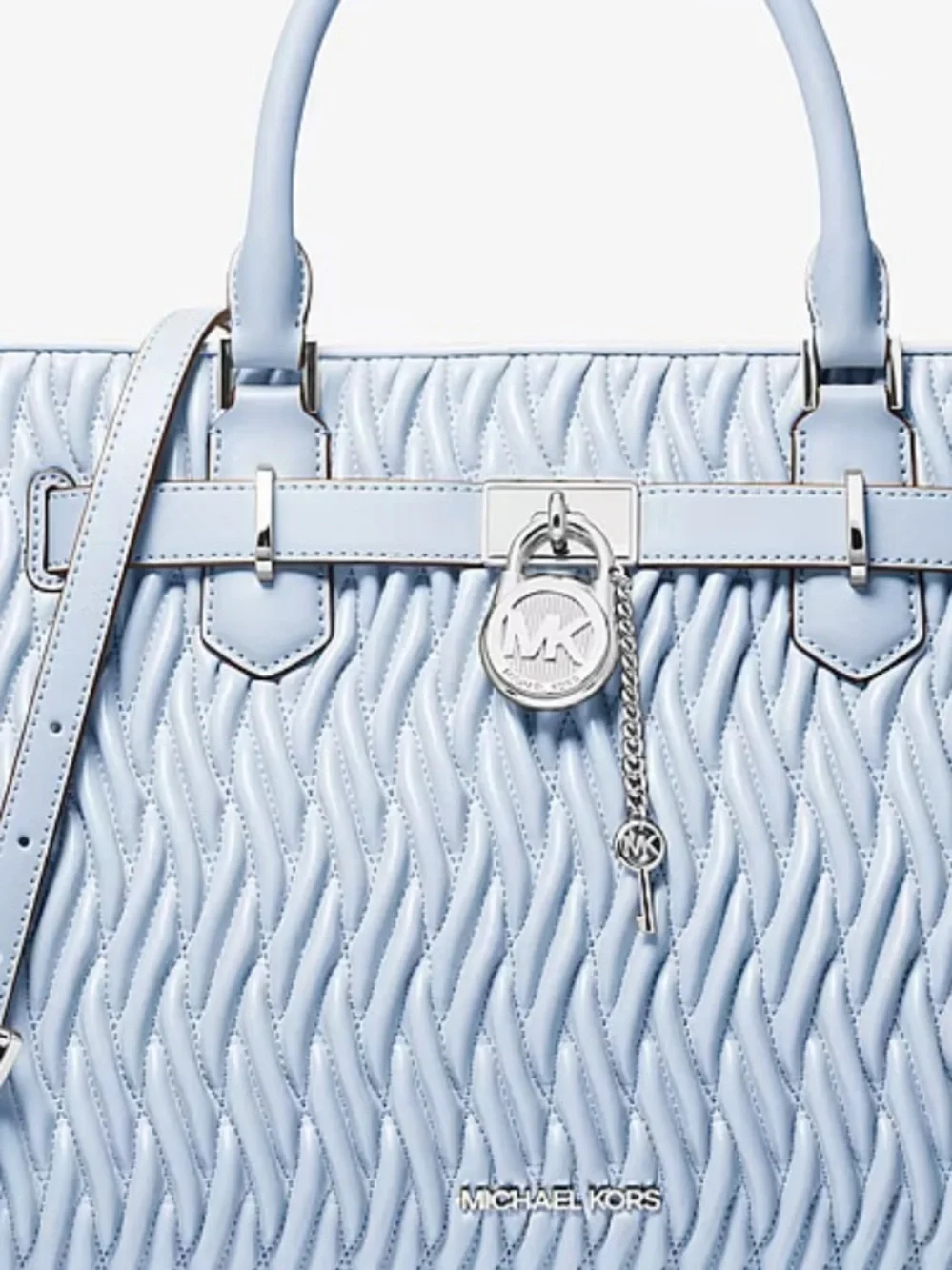 Michael Kors Hamilton Medium Matelassé Satchel Crossbody